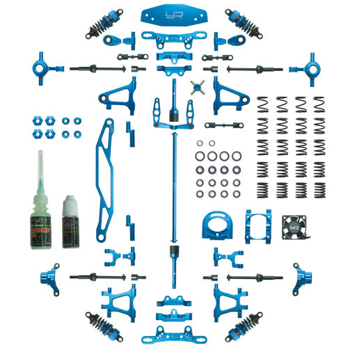 Yeah Racing Aluminium Conversion Kit For Tamiya TT02 CK-TT02BU