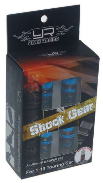 Yeah Racing DSG-0055BU Shock-Gear 55mm Damper Shock (4) for 1/10 RC Touring Car Blue