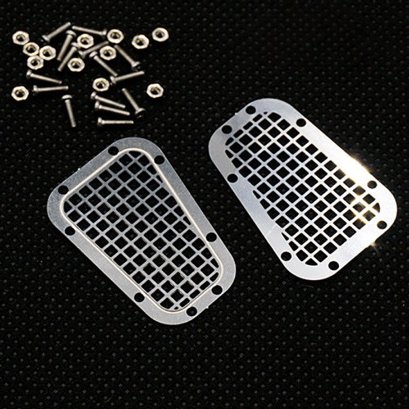 Yeah Racing TRX4-029 Stainless Steel Front Hood Vent Plate Type B:Traxxas TRX-4