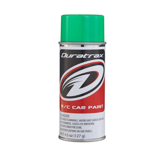 Duratrax PC281 Polycarbonate Spray Paint Fluorescent Green 4.5 oz DTXR4281
