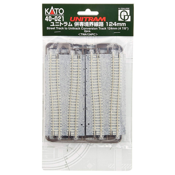 Kato 40021 Street Track to Unitrack Conversion Track 124mm 4-7/8" (2) : N Scale