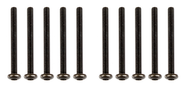 Associated 41075 Screws, M2.5x25mm BHCS (10) : CR12 Associated 41075 Screws, M2.5x25mm BHCS (10) : CR12