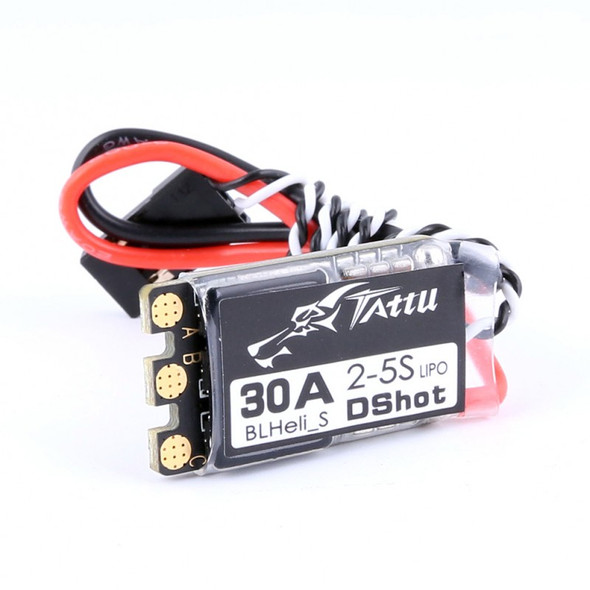 TATTU 30A BLHeli_S ESC 2-5S w/Dshot / No BEC : FPV RC model (4pcs)