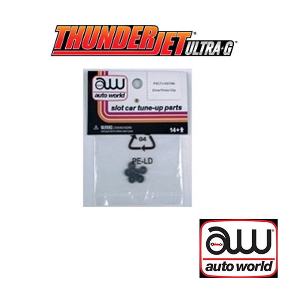 Auto World Thunderjet Drive Pinion Gear (6) Pack : 1:64 / HO Scale Slot Car