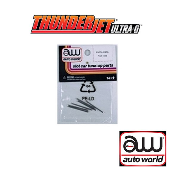 Auto World Thunderjet Front Axle 6 Pack: 1:64 / HO Scale Slot Car