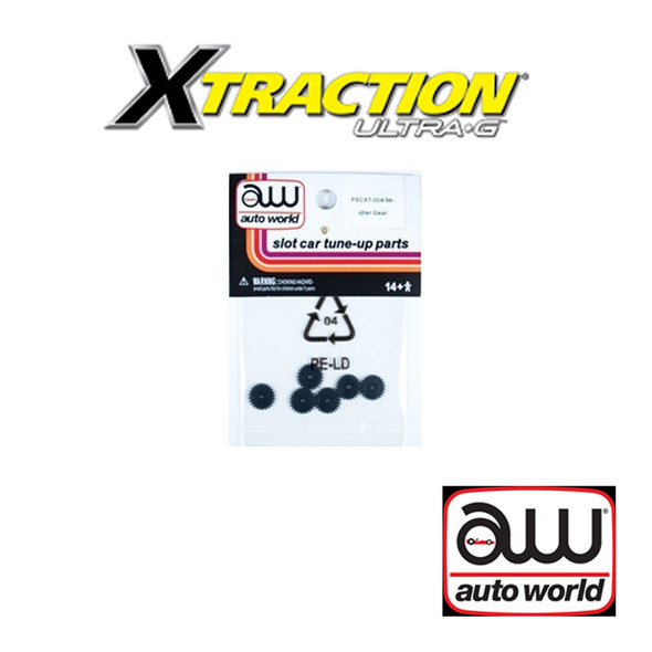 Auto World Xtraction Idler Gear (6) Pack : 1:64 / HO Scale Slot Car