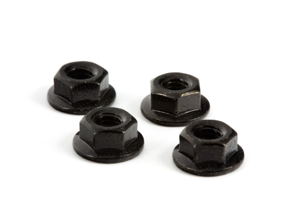ARRMA AR708003 SERRATED WHEEL NUT M4 (BLK) (4) : GRANITE VOLTAGE / FAZON