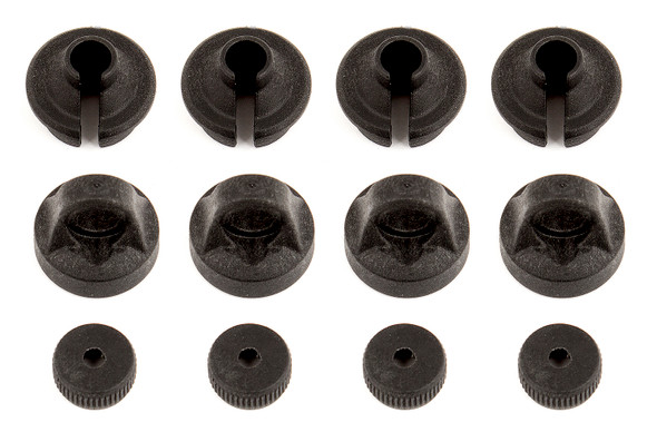Associated 91454 Shock Caps and Spring Cups : ProSC 4x4 / Reflex DB10 / Trophy Rat
