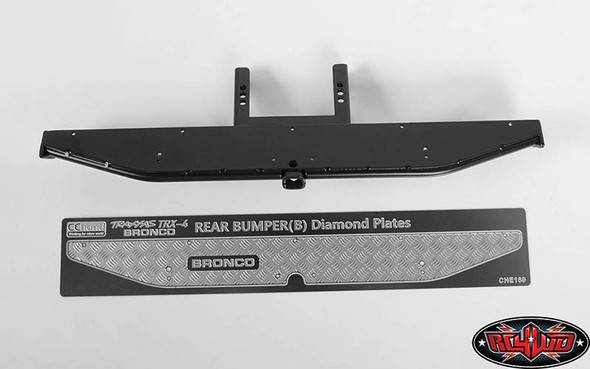 RC4WD KS Rear Bumper Black : Traxxas TRX-4 '79 Bronco Ranger XLT VVV-C0510