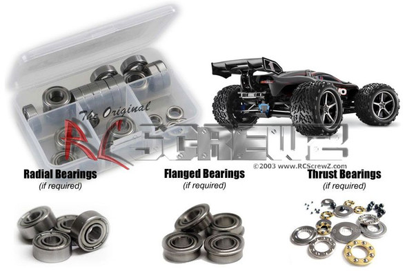 RC Screwz TRA034B Traxxas E-Revo 1/10th Metal Shielded Bearings Kit