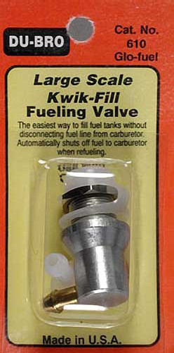 Dubro 610 Large-Scale Fuel Valve Glow