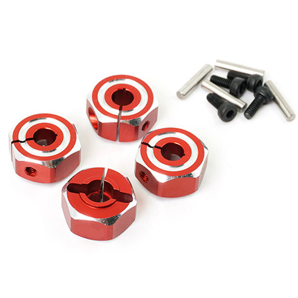 Yeah Racing WA-032RD Aluminum Hex Adaptor Set 12x5.5mm For 1/10 RC Touring Drift Crawler Red