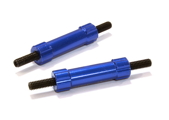 Integy 25mm Aluminum Linkages (2) M3 Threaded :1/10 Crawler C26678BLUE