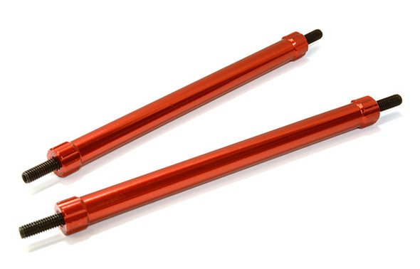 Integy 85mm Aluminum Linkages (2) M3 Threaded :1/10 Crawler C26688RED