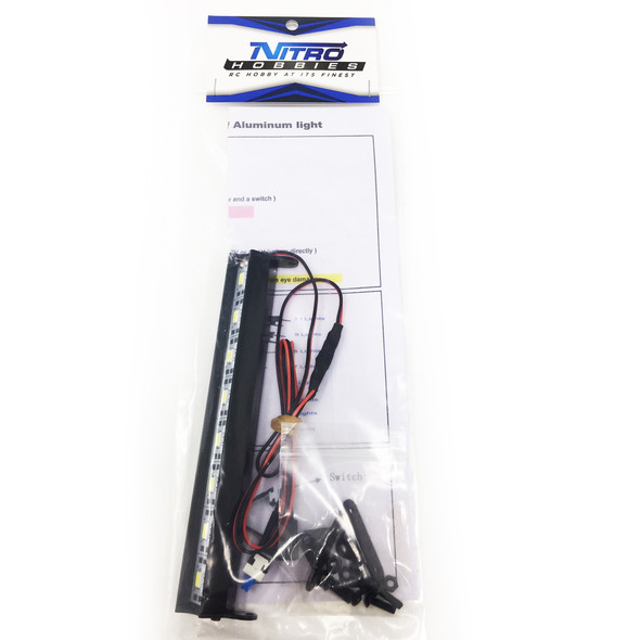 Nitro Hobbies NHX 8 LED 5.4" (138mm) Super Bright RC Aluminum Light Bar Kit