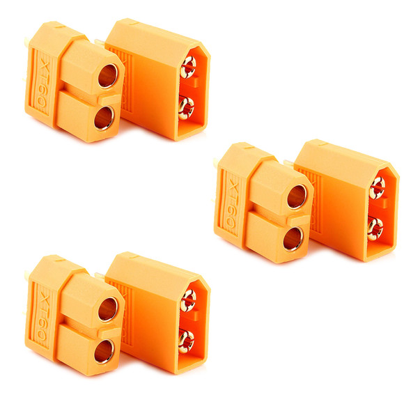 Nitro Hobbies XT60 Connector Set 3.5mm ( 3 Male + 3 Female )