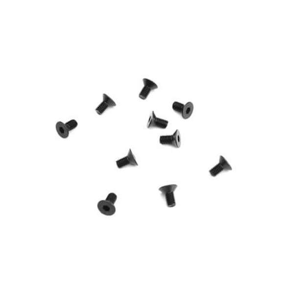 Tekno RC TKR1321 M3x6mm Flat Head Screws Black (10pcs)