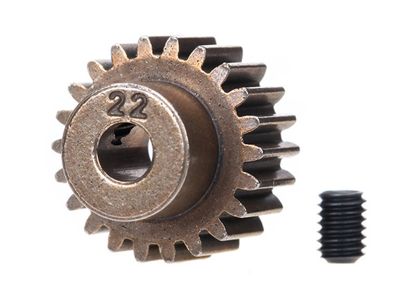 Traxxas 2422 22 Tooth Steel Pinion Gear w/Set Screw 48 Pitch :4-Tec /Ford GT