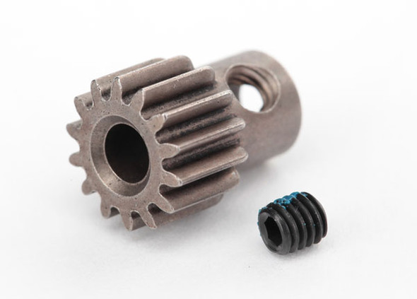 Traxxas 2427 14 Tooth Steel Pinion Gear w/Set Screw 48 Pitch : Bigfoot / Craniac / Skully