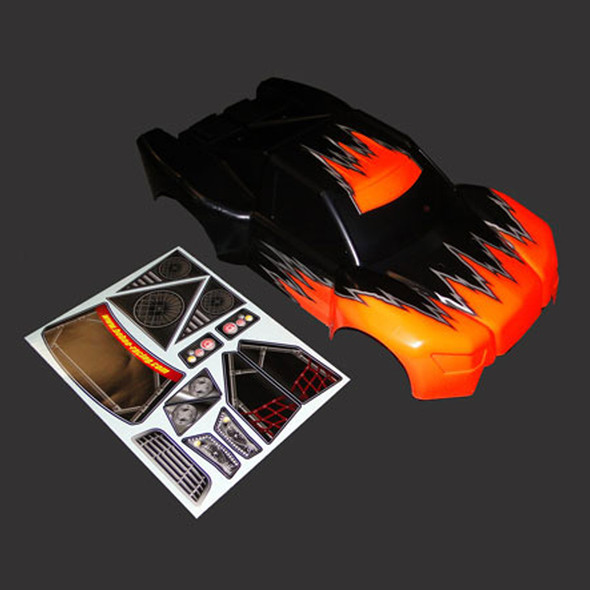 HoBao 11036R 1/10 Painted Body Orange w/ Decals : Hyper 10SC