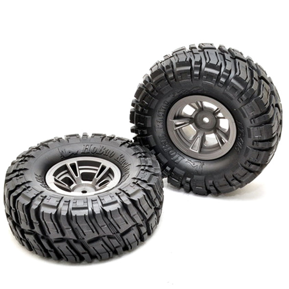 HoBao 230048 Wheels & Tires Set 1.9'' (2Pcs) : DC1 Trail Crawler
