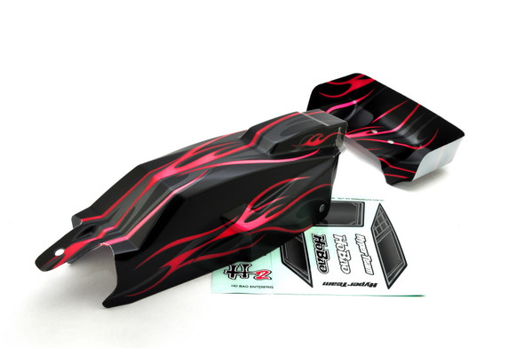 HoBao 40061N 1/10 2WD Buggy Painted Body / Wing Set : Hyper H2