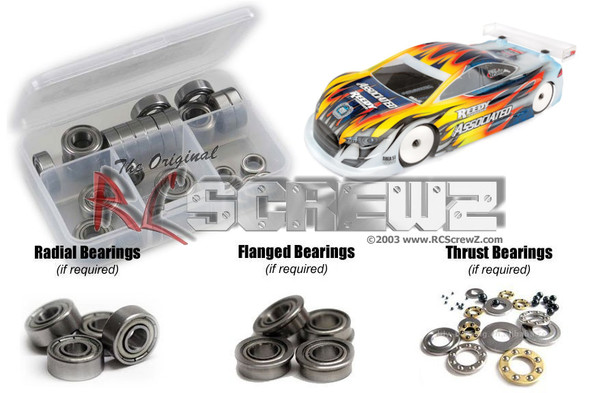 RC Screwz ASS097B Associated TC 7.2 Metal Shielded Bearings Kit