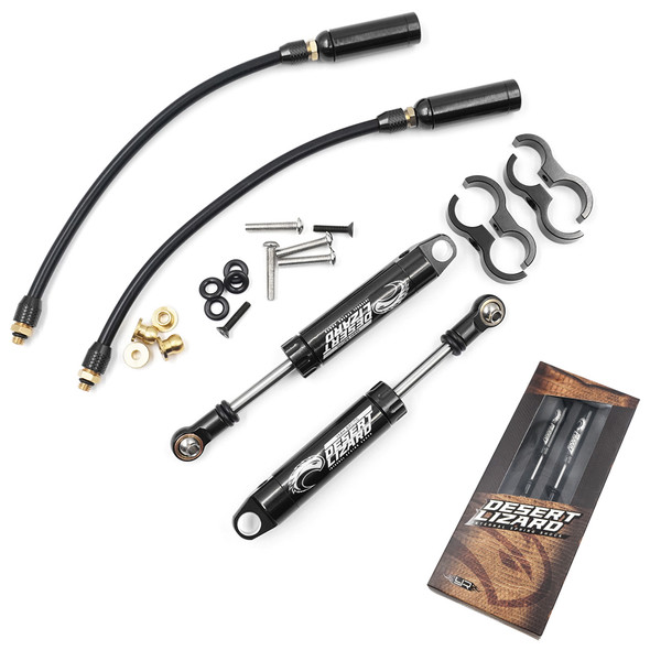 Yeah Racing 90mm Desert Lizard Piggyback Internal Spring Damper Shocks (2) Black