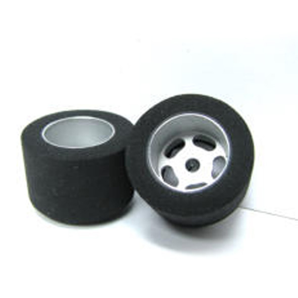 H&R Racing HR1210 27 x 18mm SBR Foam Tire w/ Wheel 1/8 Axle (2) 1:24 Slot Car
