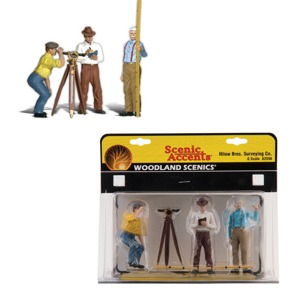 Woodland Scenics Accents A2556 Figures Hilow Brothers Surveying G Scale