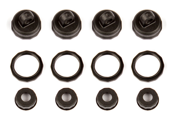 Associated 21536 1/14 Shock Caps and Collars : Reflex 14B / 14T