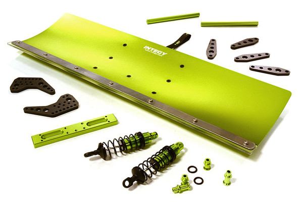 Integy Alloy Machined Snowplow Kit : Traxxas Stampede 4X4 Slash 4X4 C27056GREEN