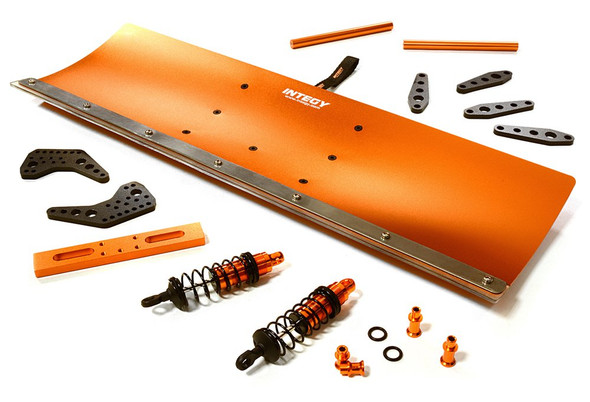 Integy Alloy Machined Snowplow Kit : Traxxas Stampede 4X4 Slash 4X4 C27056ORANGE