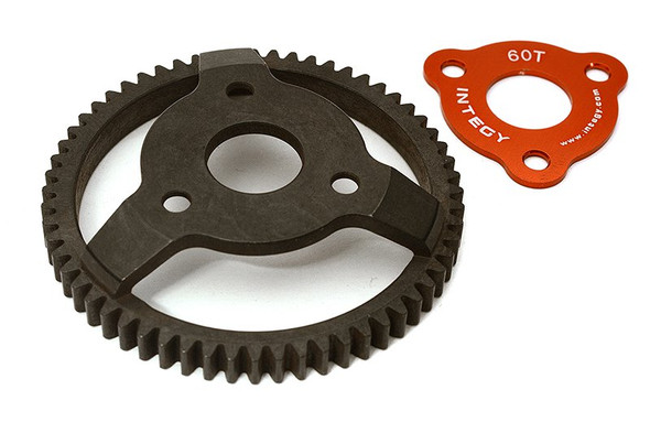 Integy Aluminum 32P 60T Spur Gear : Traxxas Bigfoot 2WD Monster Truck C28444RED