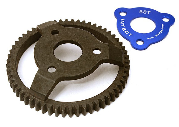 Integy Aluminum 32P 58T Spur Gear : Traxxas Bigfoot 2WD Monster Truck C28445BLUE