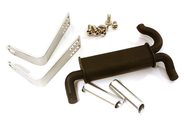 Integy C28498 Realistic Rear Mount Exhaust System : Traxxas 1/10 TRX-4