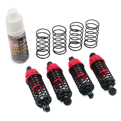 Yeah Racing DBB-1055RD QUTUS Slider 55mm Damper Shock Set (4) : 1/10 RC Drift Car Red
