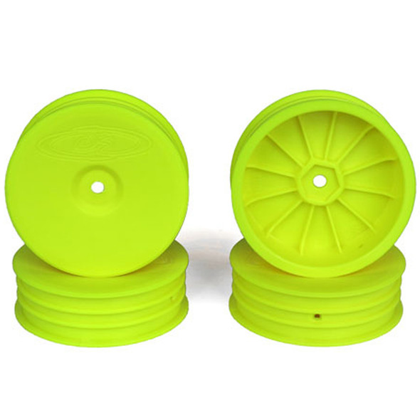 DE Racing Slim Speedline Front Yellow Buggy Wheels (4Pcs) : ASC B6/B6D / KYO RB6