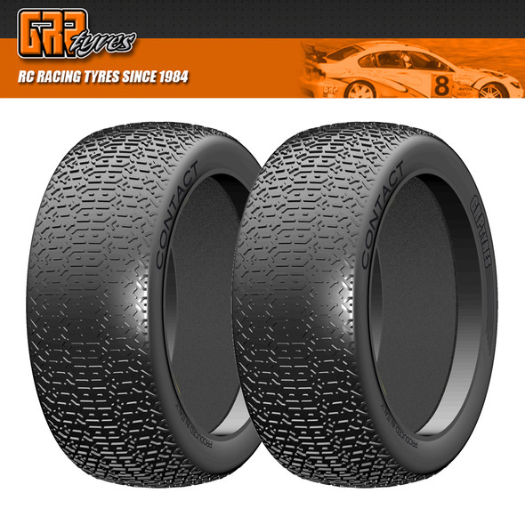 GRP GB08A 1:8 Buggy CONTACT A Soft Donut Tires w/ Insert (2) : Front / Rear