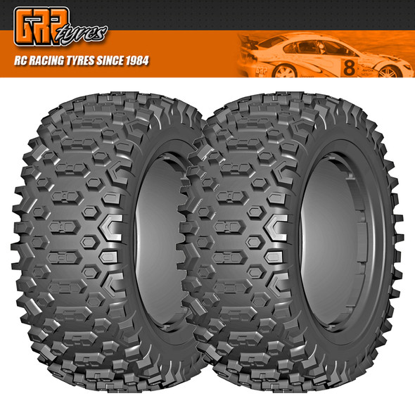 GRP GW96-P1 1:5 SCT CROSS P1 Soft 183mm Donut Tires NO Insert (2) : F/R