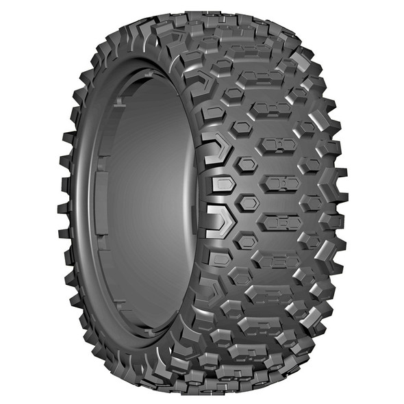 GRP GW96-P1 1:5 SCT CROSS P1 Soft 183mm Donut Tires NO Insert (2) : F/R