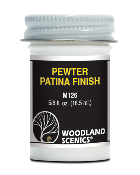 Woodland Scenics M126 Pewter Patina Finish 0.625 fl oz  All Scales