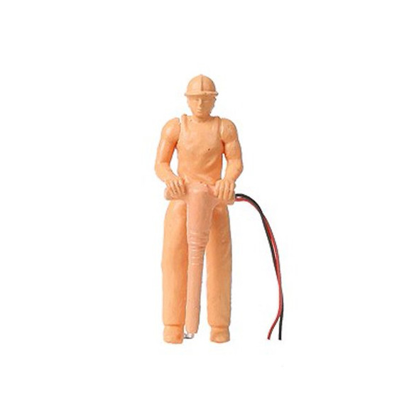 Model Power 7003 Construction Worker w/Jackhammer Unpainted Figure O Scale