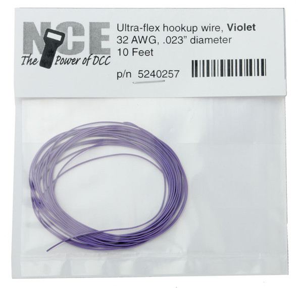 NCE 5240257 Ultraflex Wire 32 Gauge 10ft Violet