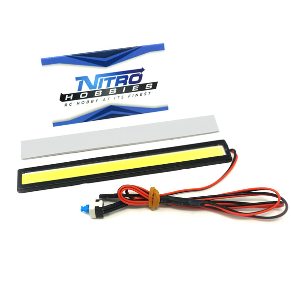 Nitro Hobbies NHX 5.5" (140mm) High Voltage RC Aluminum FLAT COB LED Light Bar Kit