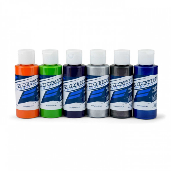 Pro-Line 6323-01 RC Body Airbrush Paint Secondary Color Set (6 Pack)
