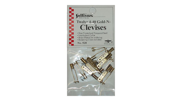 Sullivan S528 Gold-N-Clevis 4-40 (12)