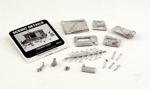 Woodland Scenics Chicken Coop HO Railroad Train Building D215