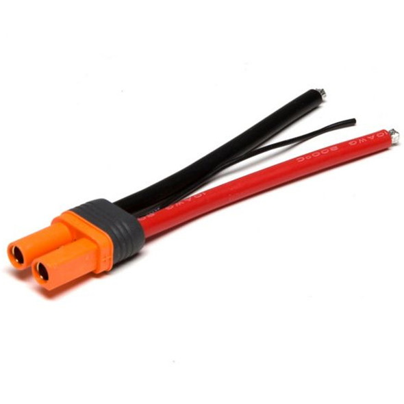 Spektrum SPMXCA505 Battery Connector w/ 4"/100mm Wire 10 AWG : IC5 Spektrum SPMXCA505 Battery Connector w/ 4"/100mm Wire 10 AWG : IC5