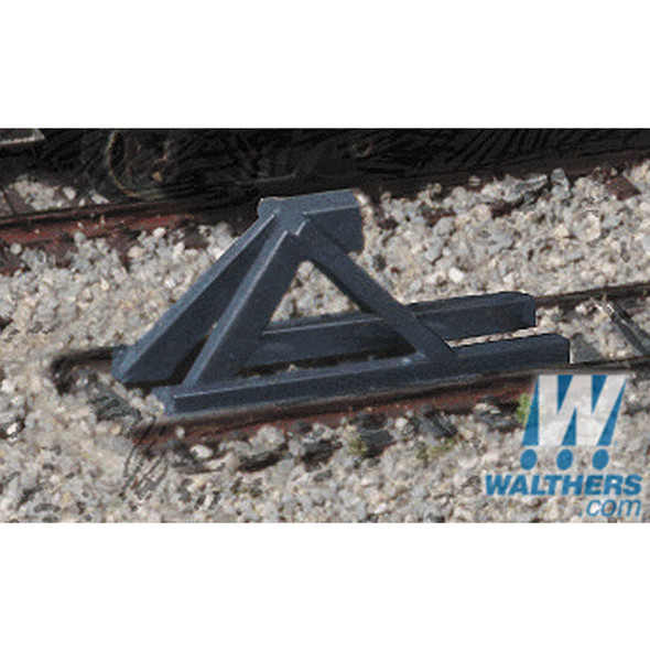 Walthers 933-2605 Track Bumper - Built-Ups Dark Gray Pkg (5) : N Scale